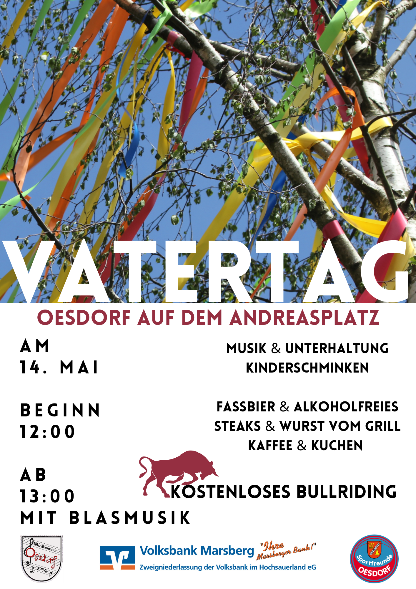 Plakat Vatertagsveranstaltung 2026